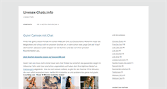 Desktop Screenshot of livesex-chats.info